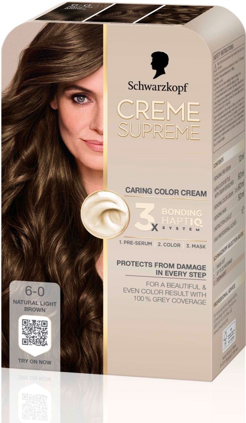Schwarzkopf Creme Supreme  6-0 Natural Light Brown