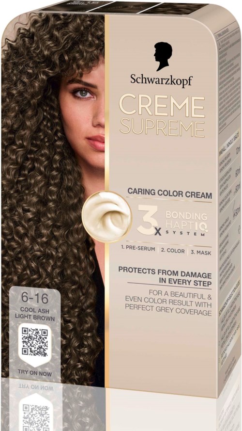 Schwarzkopf Creme Supreme  6-16 Cool Pearly Brown