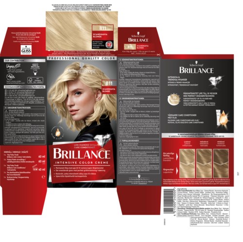 Schwarzkopf Brilliance Hair Color 811 Skandinavia Blonde