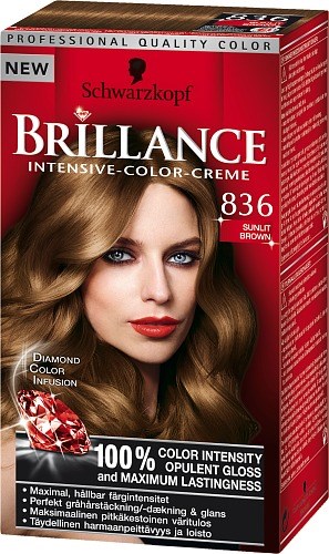 Schwarzkopf Brilliance Brillance Intensive Color Creme 836 Sunlit Brown