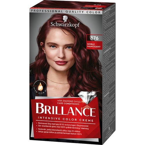 Schwarzkopf Brilliance Hair Color 876 Noble Mahogany
