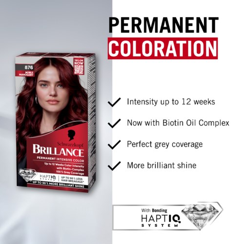 Schwarzkopf Brilliance Hair Color 876 Noble Mahogany