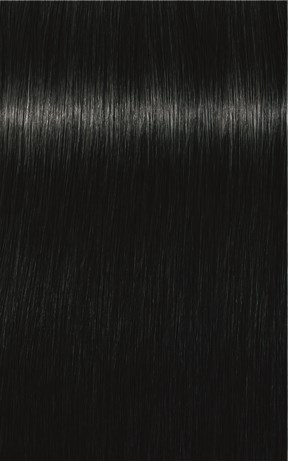 Dark, shiny hair with straight strands.
Smooth and reflective surface of hair. No other objects visible.