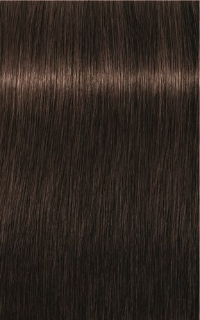 Nahaufnahme von langen, glatten, braunen Haaren mit glänzender Textur.
