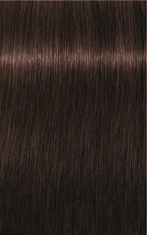 Dit is een close-up van lang, recht, bruin haar met een glanzende uitstraling.