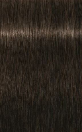 Long, shiny, brown hair with smooth texture and even color.