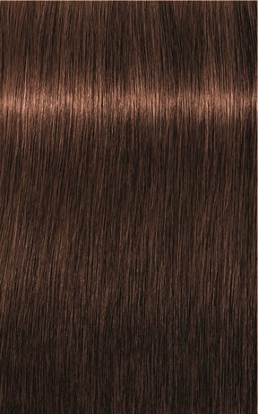 A close-up of long, brown, straight hair with a shiny and smooth appearance.