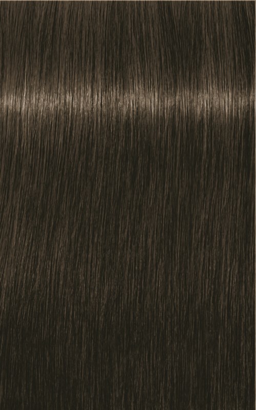 Dunkelbraunes Haar mit glänzender, glatter Textur und feinen Strähnen.
