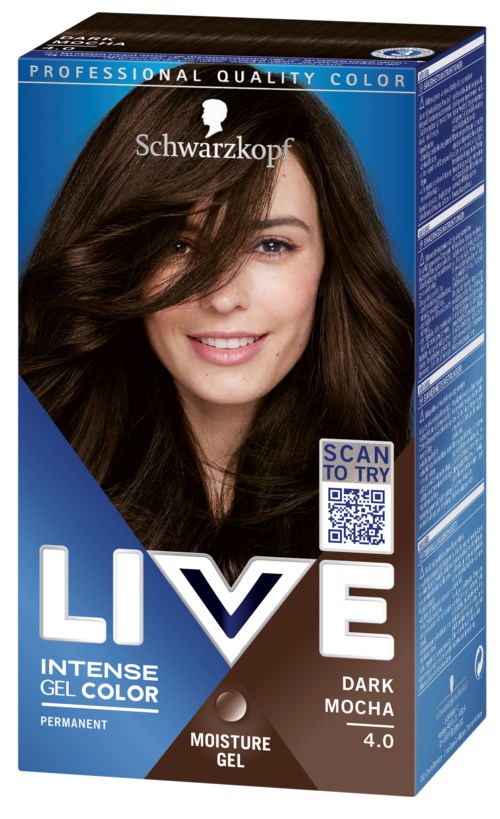 Schwarzkopf LIVE Intense Gel Color 4.0 Dark Mocha