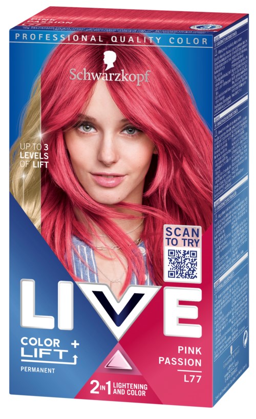Schwarzkopf LIVE Intense Gel Color L77 Pink Passion