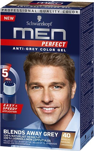 Schwarzkopf Men Perfect Anti-Grey Coloring Gel 40 Mörkblond