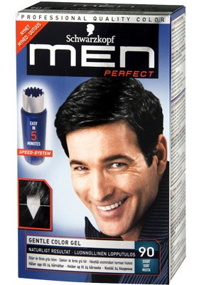 Schwarzkopf Men Perfect Anti-Grey Coloring Gel 90 Svart