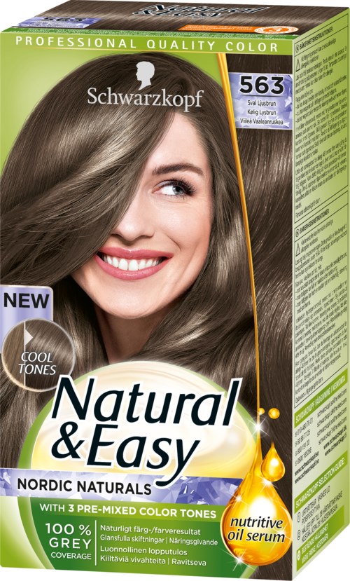 Schwarzkopf Natural & Easy  Natural & Easy 563 Sval Ljusbrun