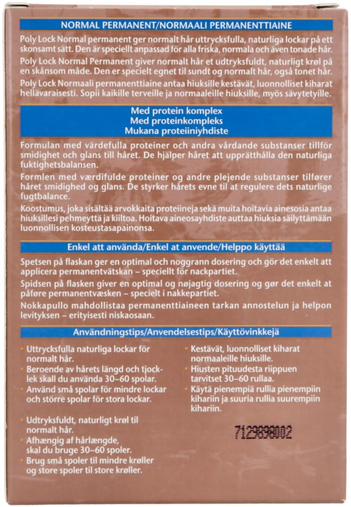 En produktförpackning med text som beskriver dess funktioner och användningsinstruktioner, mest på svenska och finska.