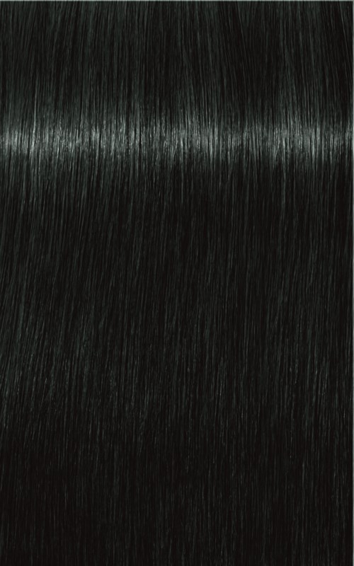 Lange, glatte, schwarze Haare mit einem glänzenden Aussehen.