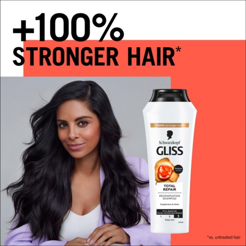 Schwarzkopf Gliss Regeneration Shampoo Total Repair   250 ml