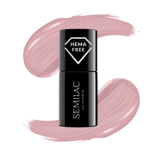 Svart läppstiftsrör med rosa läppstift bakom och 'HEMA FREE'-märke ovanpå.