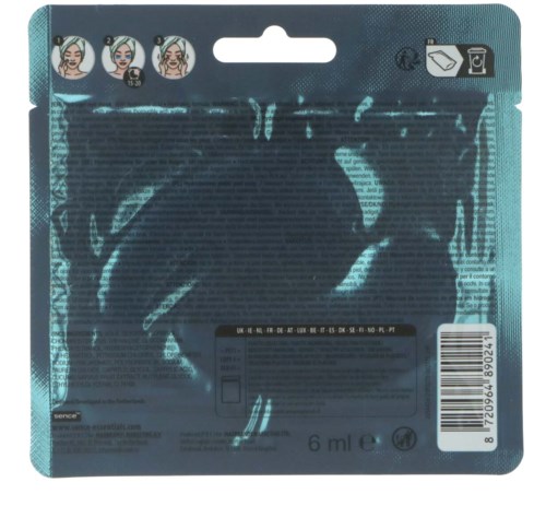Die Verpackung zeigt drei Abbildungen einer Frau mit verschiedenen Frisuren und Make-up. Es ist ein Haarprodukt, 6 ml.