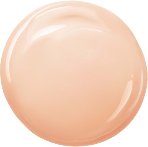 Pyöreä, pehmeä persikan värinen pallo, jossa on kiiltävät heijastumat ja sileä pinta.