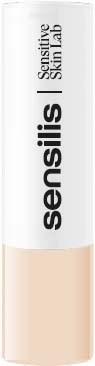A bottle labeled 'sensitive skin' with a mostly white background and black text.