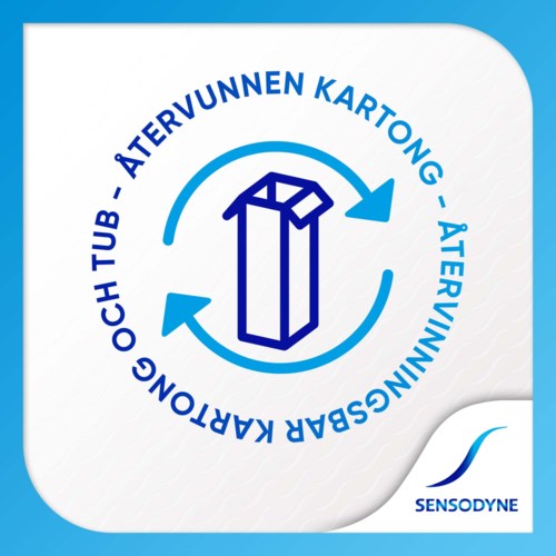 Recycling logo with a cardboard box surrounded by arrows, promoting waste recycling.