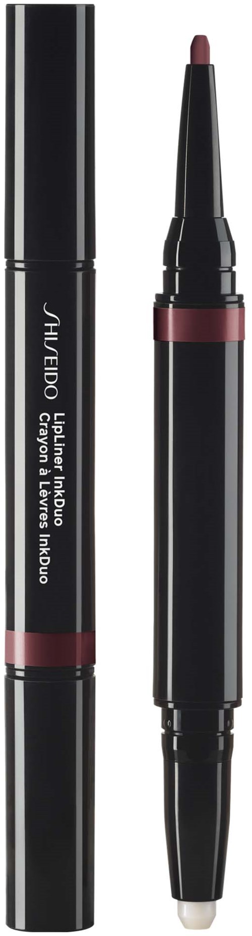 Flytande eyeliner med borste, svart och rosa förpackning, från Shiseido.