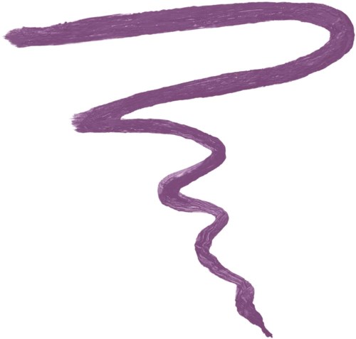 A purple, wavy line that tightens at the bottom on a white background.
