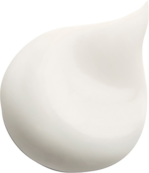 A white, smooth, rounded object with a gentle curve, possibly a modern vase or decorative item.