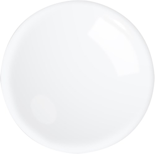 Een eenvoudige witte ronde plaat met een glad oppervlak en geen decoraties.