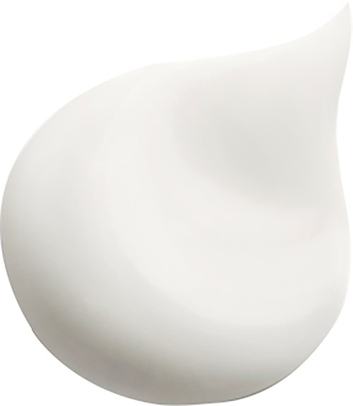 A white, smooth, teardrop-shaped object with a curved top.