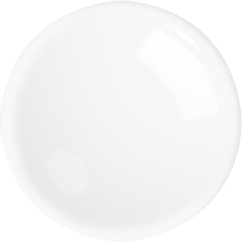 A white round dish or plate with no patterns or markings.