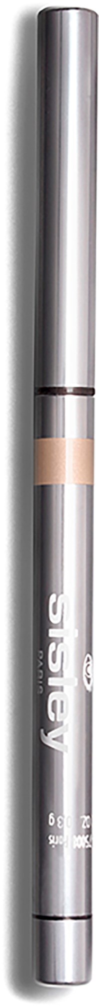 A silver pen-like beauty product with a beige band, branded as 'A.M.S.' with a black background.