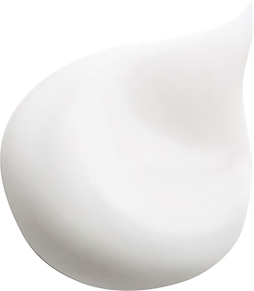 A white, smooth, teardrop-shaped object with a shiny surface.