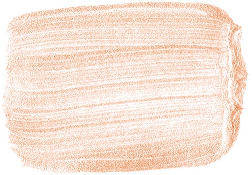 A soft, textured, orange-brown brushstroke on a white background.