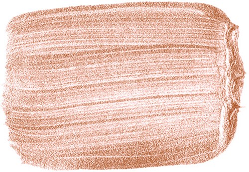 A broad, textured, orange-brown stroke with uneven edges and visible brush lines.