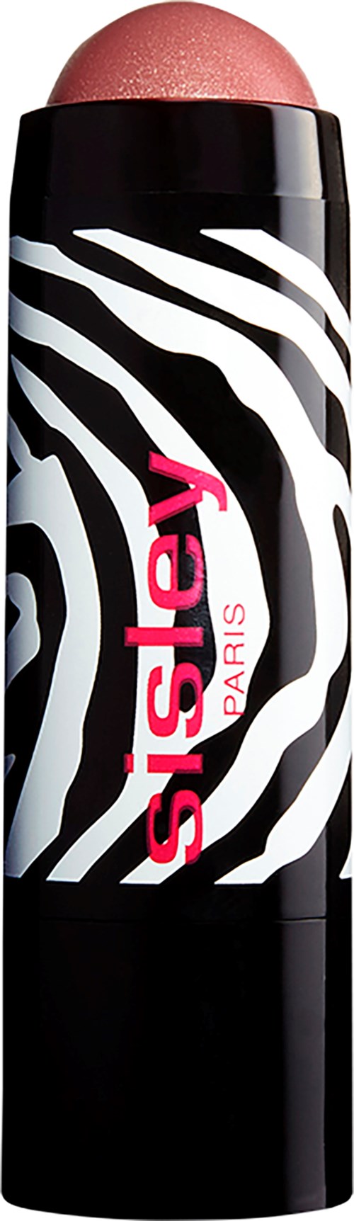 Pinkki poskipuna, jossa zebra-kuvio ja teksti 'SISLEY PARIS'.