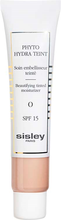 Valkoinen putki Sisley-ihonhoitotuotetta, SPF 15, sävytetty kosteusemulsio kaunistamaan ihoa.