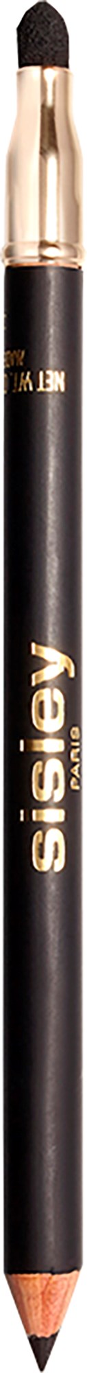 A black makeup pencil with a gold tip and 'sisi' written on the side.