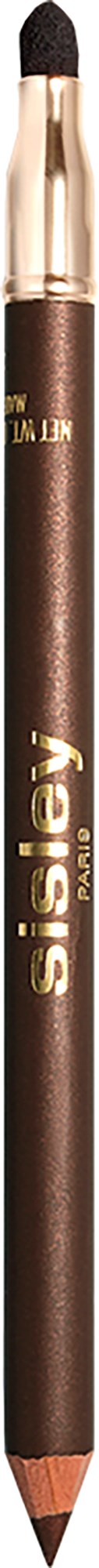 A brown eyebrow pencil with a black cap and gold lettering, labeled "Disney."
