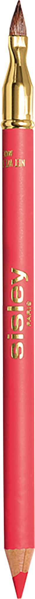 En rosa penna med gul spets och ordet "BIC" skrivet vertikalt på den.