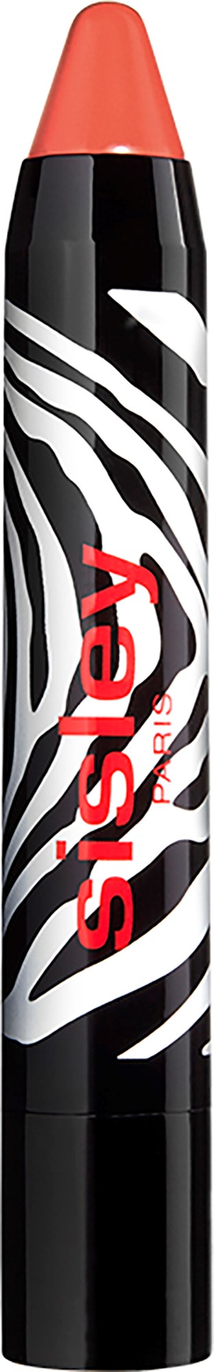 A black and white zebra pattern marker with a coral-colored cap and red text reading "isy".