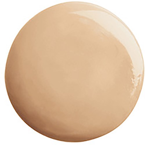 Pyöreä, beige esine, jossa on kiiltävä pinta, mahdollisesti muna tai marmoripala.