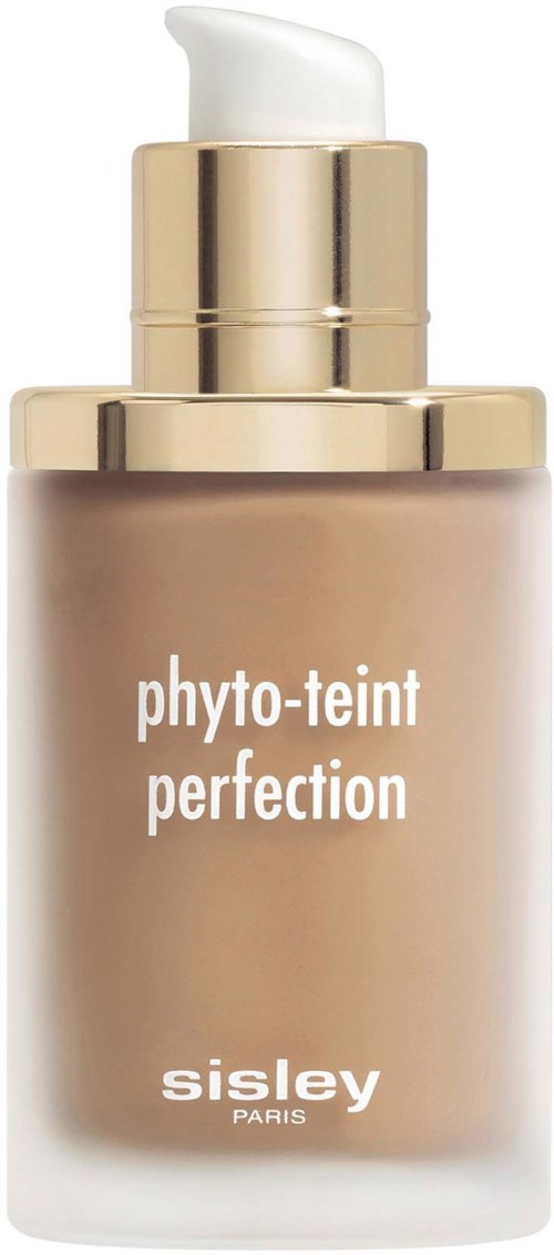 Beige pullopullo, jossa lukee "phyto-teint perfection" sisley Paris, luultavasti meikkituote.