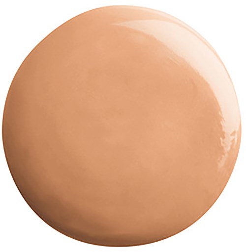 Kirkas, pyöreä, beige esine, näyttää munan pinnalta.