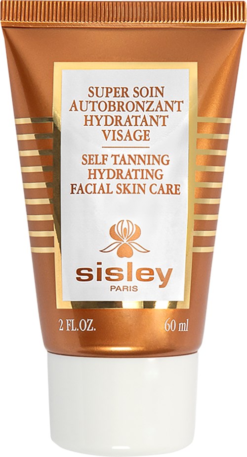 Een tube gezichts zelfbruinende crème van Sisley Paris voor hydratatie en tanning van de huid.