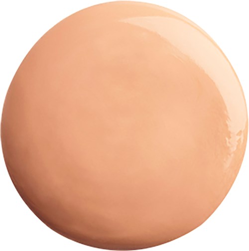 Ein großes, glattes, rosa-beige Eidose mit glänzender Oberfläche.
