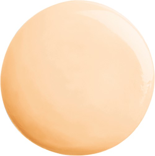 A large, round, beige-colored egg with shiny surface and slight variations in color.
