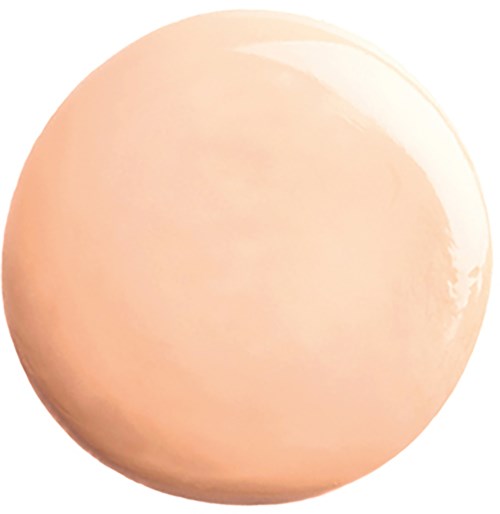 A soft, pale beige egg with a smooth surface and slight shine.
