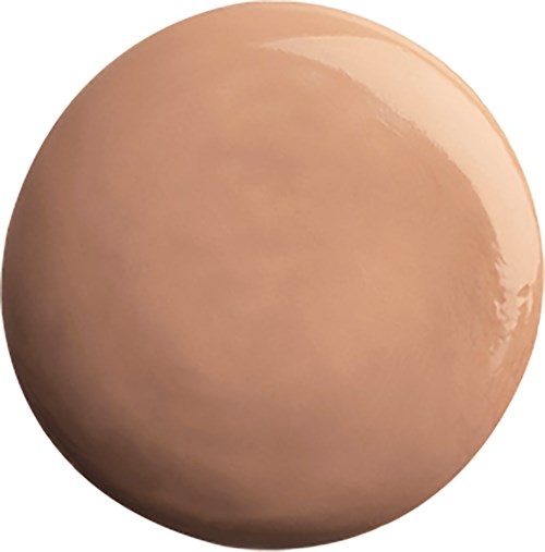 Een beige, glad, ronde ei met een glanzend oppervlak.