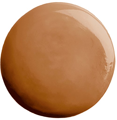 A smooth, round, brown object with a shiny surface, possibly a chocolate or similar item.
